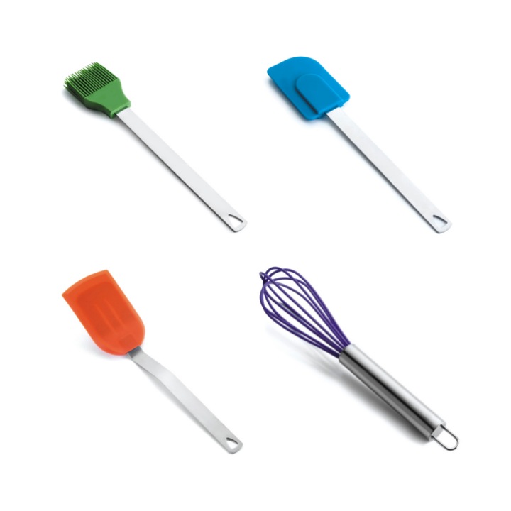 Set ustensile pentru patiserie, 4 piese, multicolor