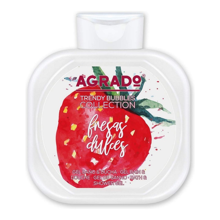 Gel de dus Agrado Capsuna pH neutru Testat dermatologic 750 ml