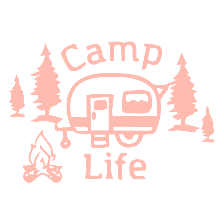 Sticker auto ''Camp life'', 20x11 cm, Roz