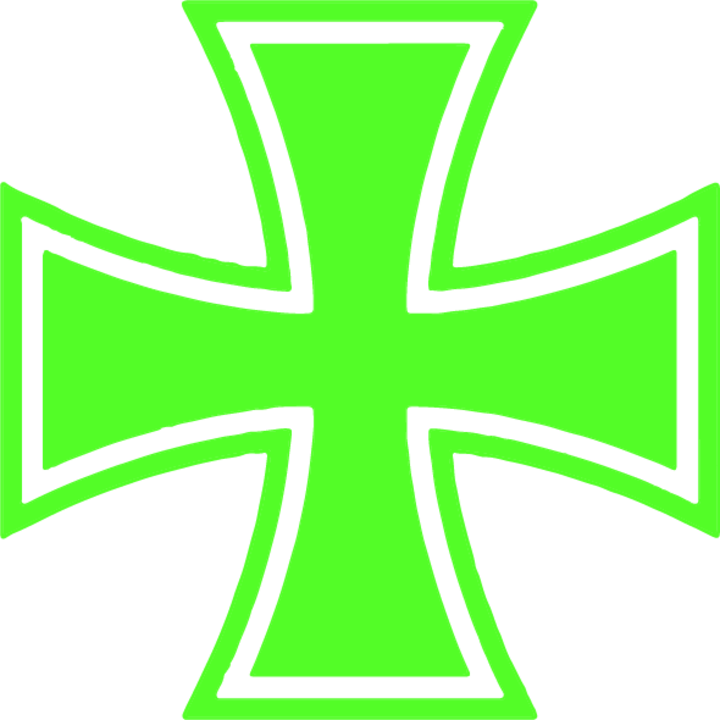 Sticker auto ''Cruce'', 15x15 cm, Verde