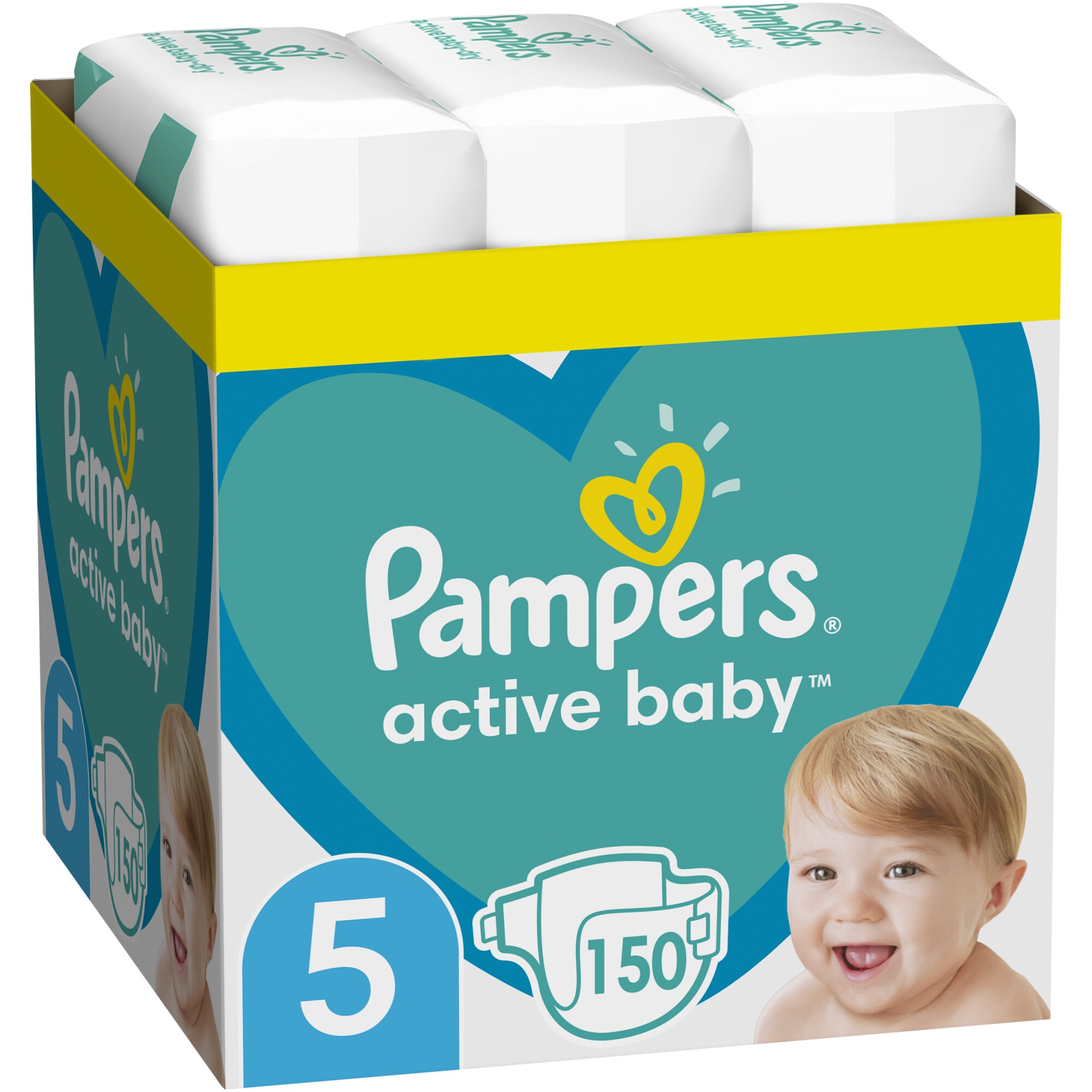 Brace doubt Nursery rhymes Scutece Pampers Active Baby XXL BOX, Marimea 5,11 -16 kg, 150 buc - eMAG.ro