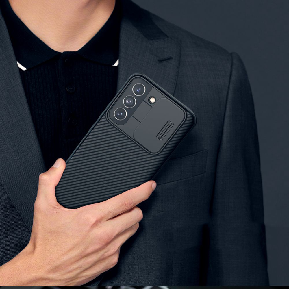 Husa protectie spate si camera foto negru, pentru Galaxy S22 - Nillkin Camshield
