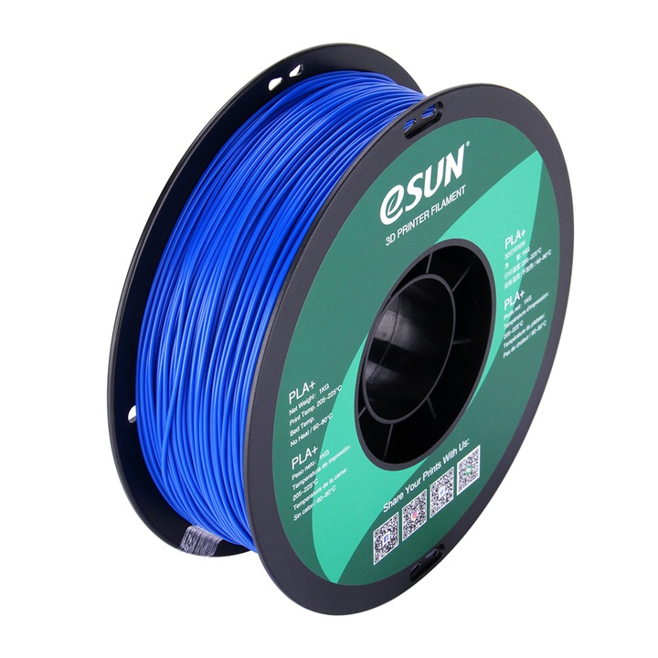 Filament eSun PLA+ Albastru 1.75 mm 1Kg