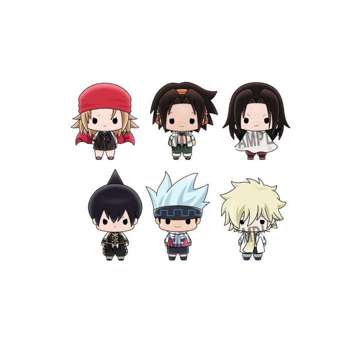 Set 6 Figurine Shaman King Chokorin V2, 5 cm, Multicolor