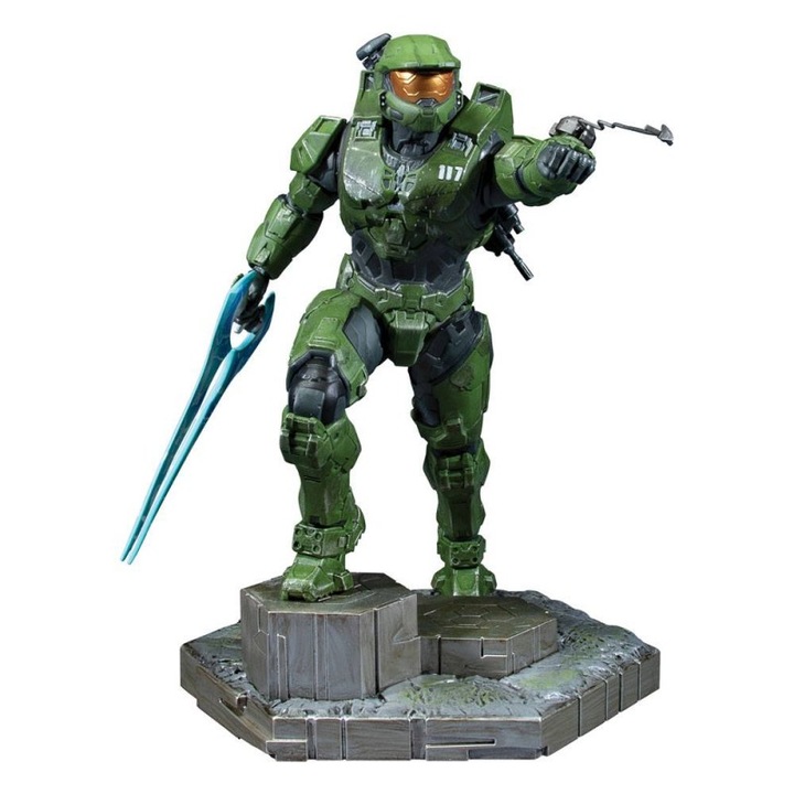 Figurina Halo Infinite PVC Statue Master Chief & Grappleshot 26 cm