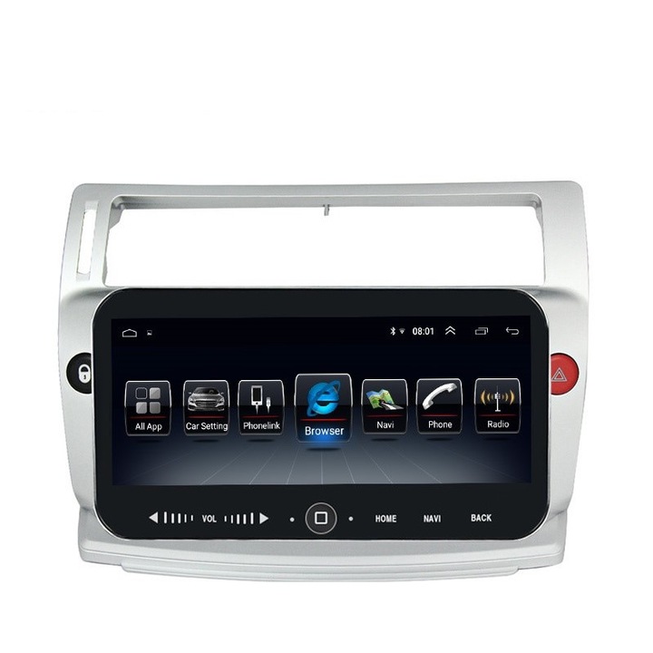 Navi-it Navigációs rendszer Citroen C4 2005-2011, Android 11, 9 hüvelykes kijelző, 8 GB RAM, 128 GB ROM, Alkalmazások, Internet, WiFi, Bluetooth, Waze, 8 magos processzor