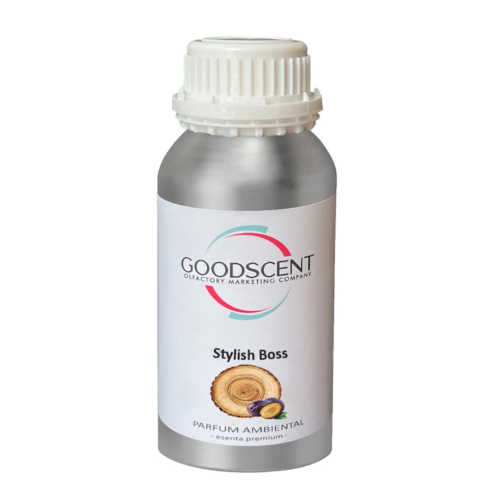 Esenta Premium Good Scent, 500 ml, aroma Stylish Boss, pentru aparate, dispozitive, sisteme de parfumare, odorizare prin atomizare, nebulizare