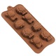 Forma din Silicon pentru Praline din Ciocolata, Bomboane, Jeleuri sau Cuburi de Gheata, Animale Salbatice, 21 x 10 x 1 cm, Original Deals