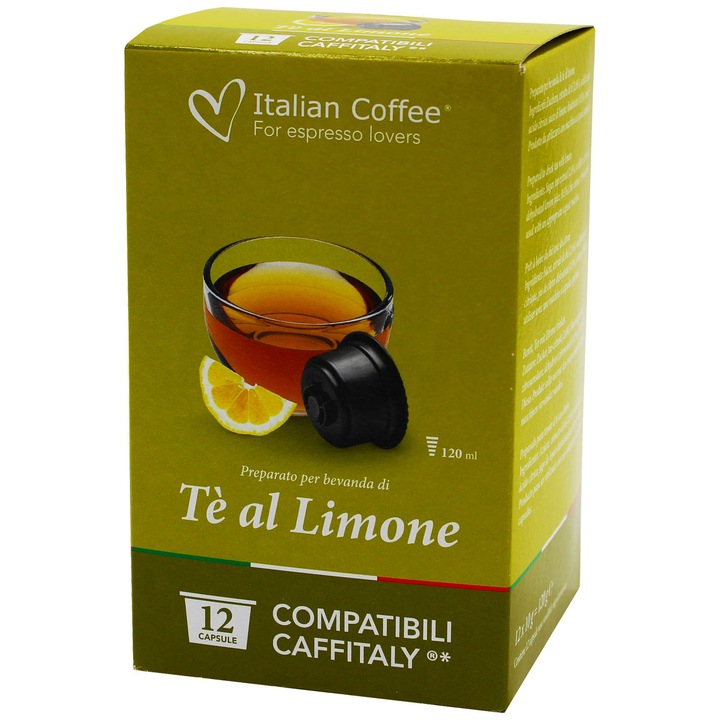 Set 72 capsule Ceai de Lamaie, compatibile Caffitaly/Cafissimo/Beanz, Italian Coffee