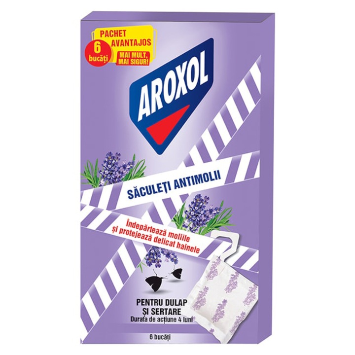 Сашета Antimolii Aroxol Lavender, 6 бр