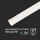 Линейно осветително тяло с LED чип SAMSUNG 10W, 1200lm, 4000K, 30cm V-TAC