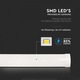 Линейно осветително тяло с LED чип SAMSUNG 10W, 1200lm, 4000K, 30cm V-TAC