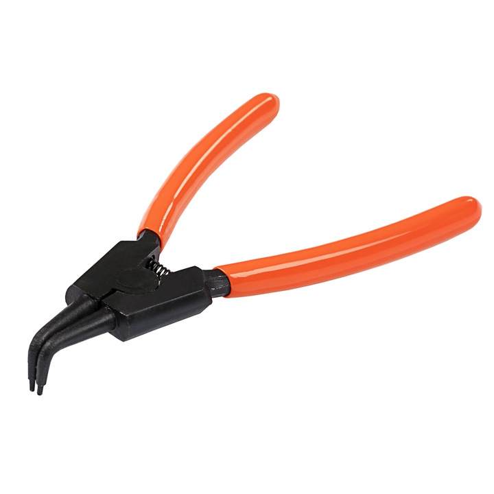 Zégergyűrű fogó, kombinált fogó, görbített, külső gyűrűhöz 150 mm SPARTA