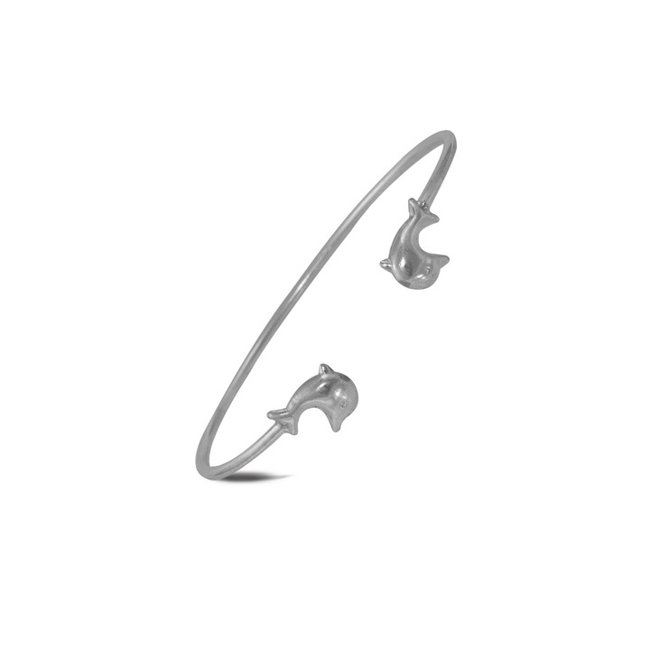 Sterling ezüst karperec delfin 19-20,5 cm