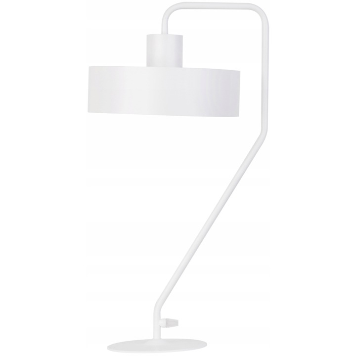 Lampa de birou Vasco cu 1 sursa de lumina, SIGMA, Otel, Alb, E27, 25x55 cm