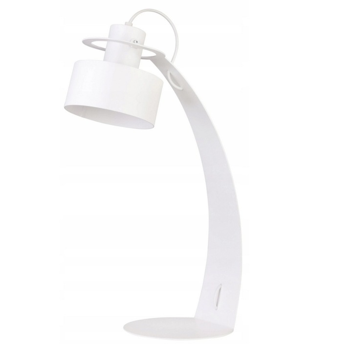 Lampa de birou Rif cu 1 sursa de lumina, SIGMA, Otel, Alb, E27, 52x18 cm