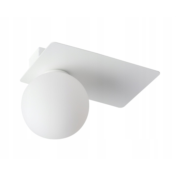 Полилей с 1 източник на светлина, SIGMA, стомана, бял, G9, 19x25 см