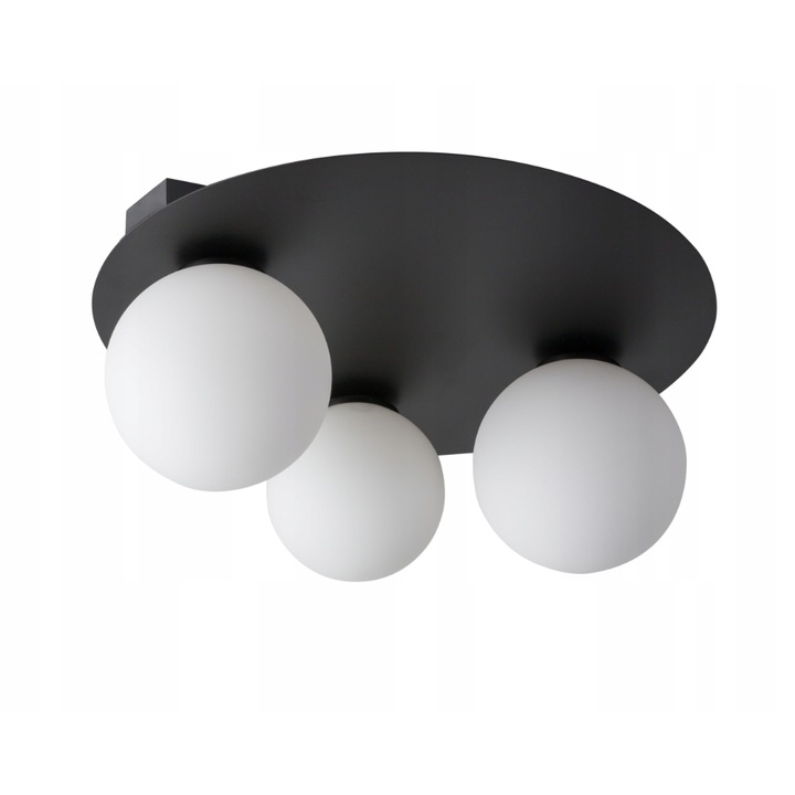 Аргонов полилей с 3 източника на светлина, SIGMA, стомана, черно/бяло, G9, 19x40 см