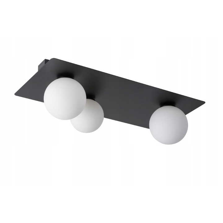 Аргонов полилей с 3 източника на светлина, SIGMA, стомана, черно/бяло, G9, 19x62 см