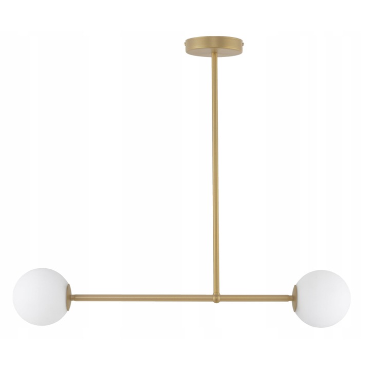 Полилей с 2 източника на светлина SIGMA Gama Gold, Стомана, Златист / Бял, G9, 60x80 cm