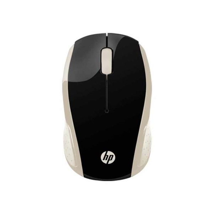 Безжична мишка HP 200, 1000 dpi, черно-златна - eMAG.bg
