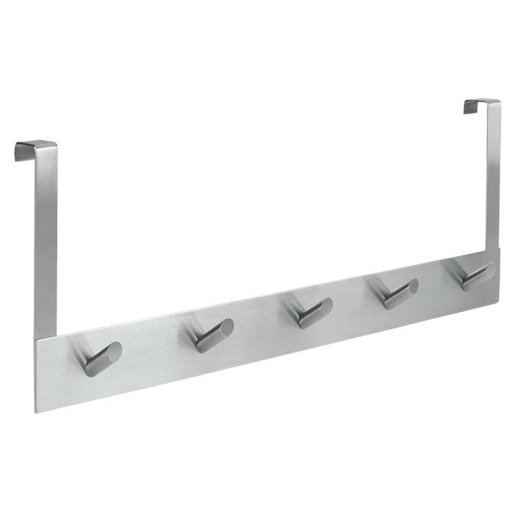 Umeras pentru usa, Inox, 15x39 cm, 5 carlige