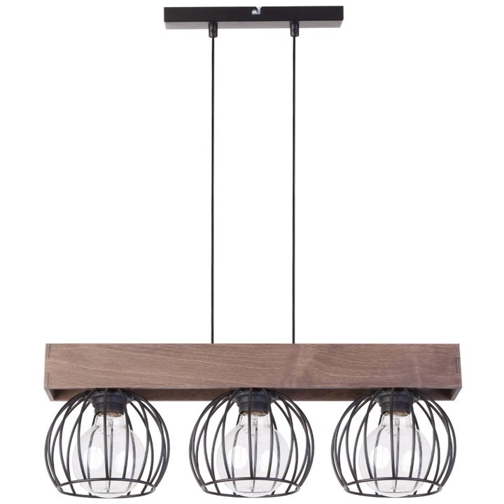 Полилей Milan с 3 източника на светлина, SIGMA, стомана, кафяво/черно, E27, 90x54 см