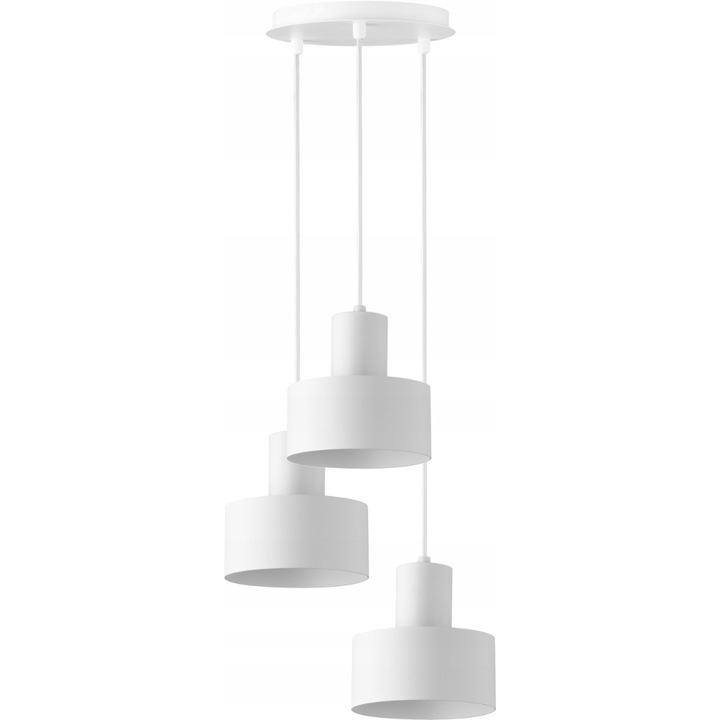 Полилей Rif с 3 източника на светлина, SIGMA, стомана, бял, E27, 80x33 см