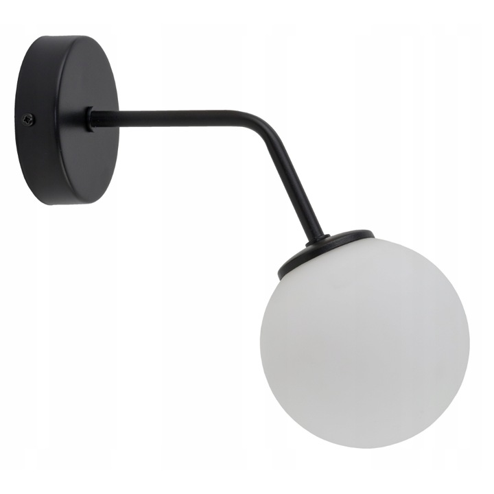 Зигзагообразен полилей с 1 източник на светлина, SIGMA, стомана, черно/бяло, G9, 25x12 см