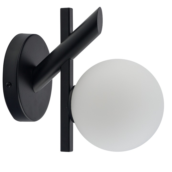 SIGMA Zoe csillár, 1 fényforrással, acél, fekete, G9, 23x22 cm