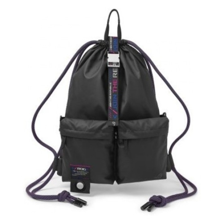 Раница ASUS ROG SLASH Multi-use 6in1 Drawstring Bag Черна