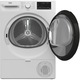Сушилня Beko B3T42242, Термопомпа, 8 кг, 15 програми, Клас C, RecycledDry, Мотор ProSmart™ Inverter, OptiSense, Aquawave®, Бял