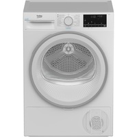 Uscator de rufe Beko B3T42242, Pompa de caldura, 8 kg, 15 programe, Clasa C, RecycledDry, Motor ProSmart™ Inverter, OptiSense, Aquawave®, Alb