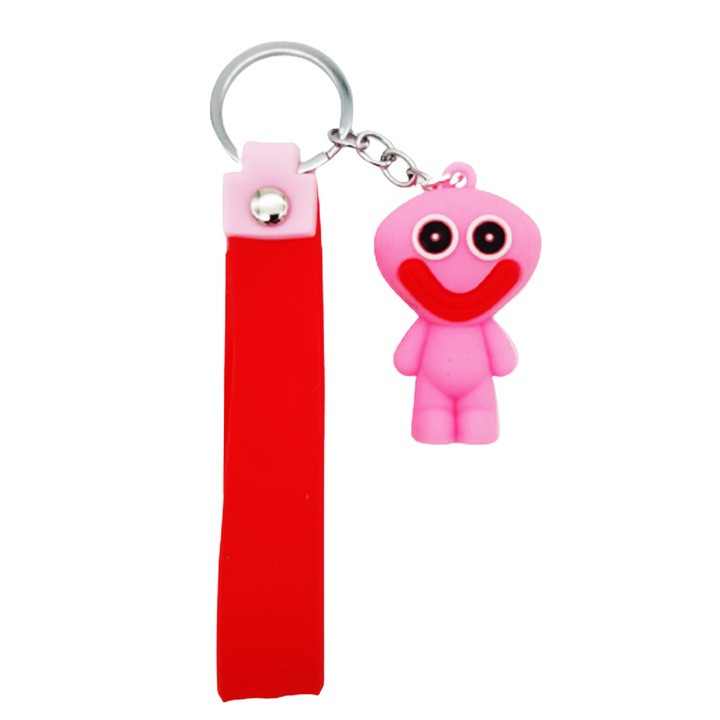 Jucarie Breloc Poppy Playtime - Kissy Missy, Fidget Toys, Antistres, Silicon, Roz