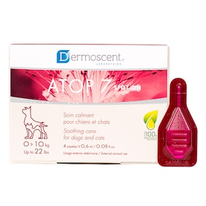 Pipete pentru caini si pisici, Dermoscent Atop 7 Spot-On, 4 pipete, 0-10 kg
