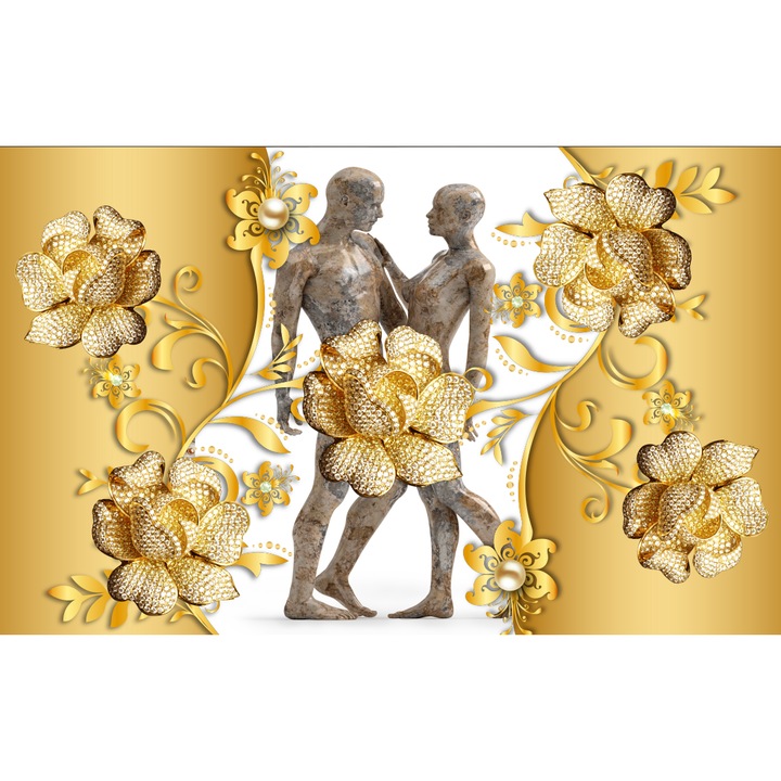 Fototapet 3d fara imbinari H250xL450cm Stone Love