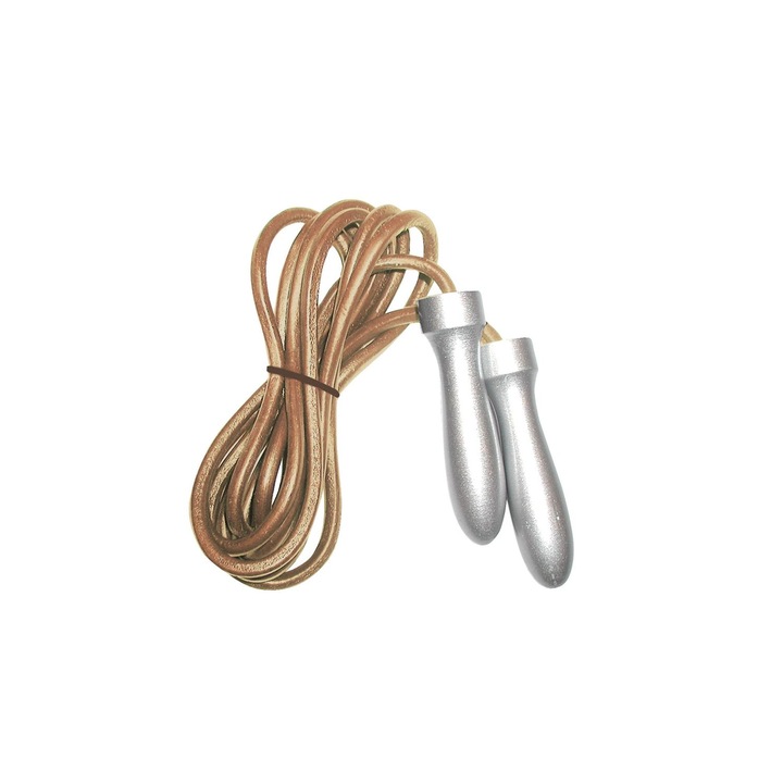 Coarda de sarit profesionala din piele TOORX, Manere rotative pe rulmenti cu bile, Diametru franghie 7.5 mm