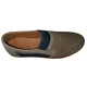 Pantofi de vara din piele naturala perforata, bej-bleumarin , 42