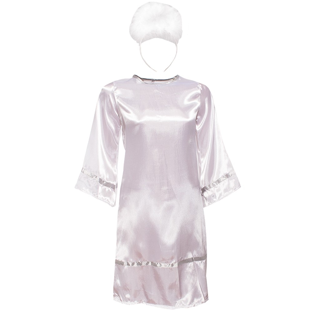 Costum de ingeras, copii, culoare alb, 7-10 ani