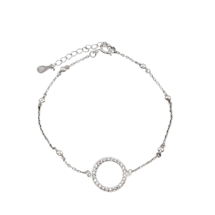 Bratara dama, din argint 925, cu cristale swarovski