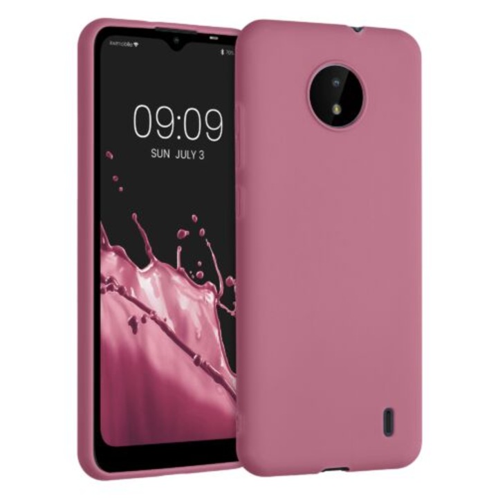 Калъф за Nokia C20 / C10, силикон, розов, 54848.167, kwmobile