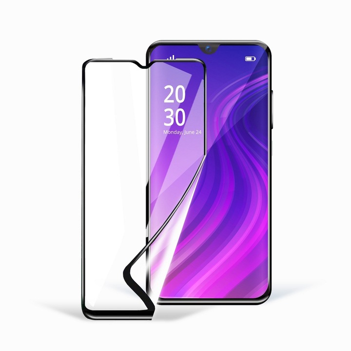 Защитно фолио, керамично стъкло, 9H, съвместимо с Xiaomi Redmi Note 11 4G / Note 11S, пълно покритие на екрана, G-Tech, черно