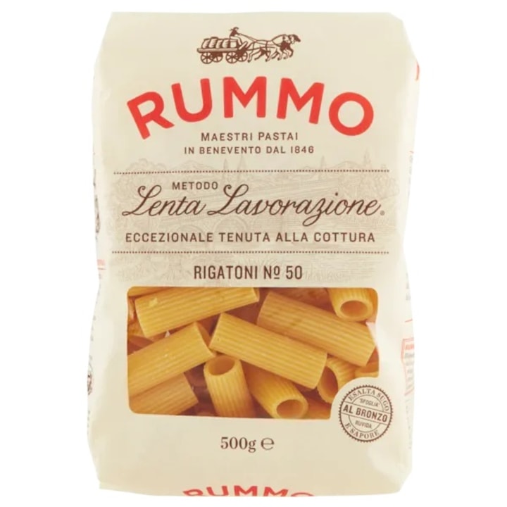 Paste Rummo Rigatoni Numarul 50, 500 g