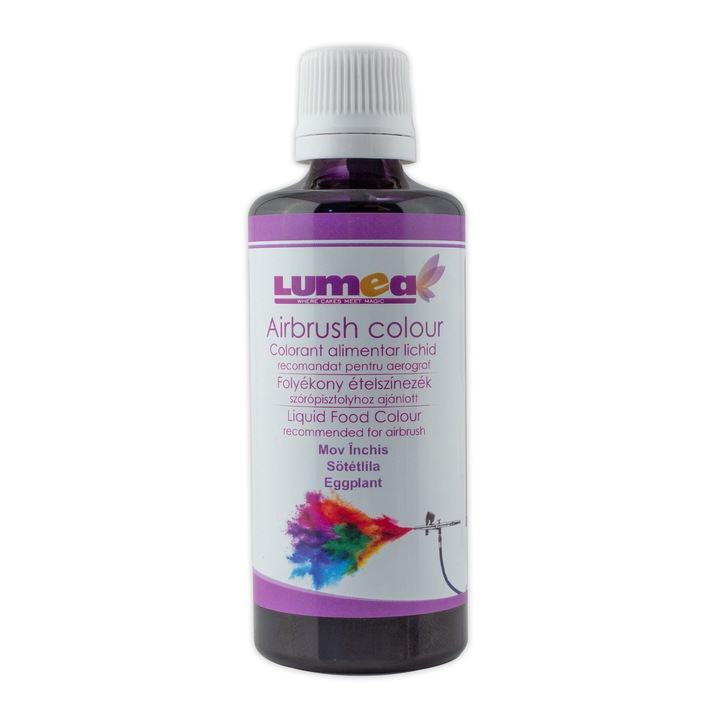Vízbázisú folyékony ételfesték, sötétlila, 90ml - Airbrush - Lumea-hoz ajánlott