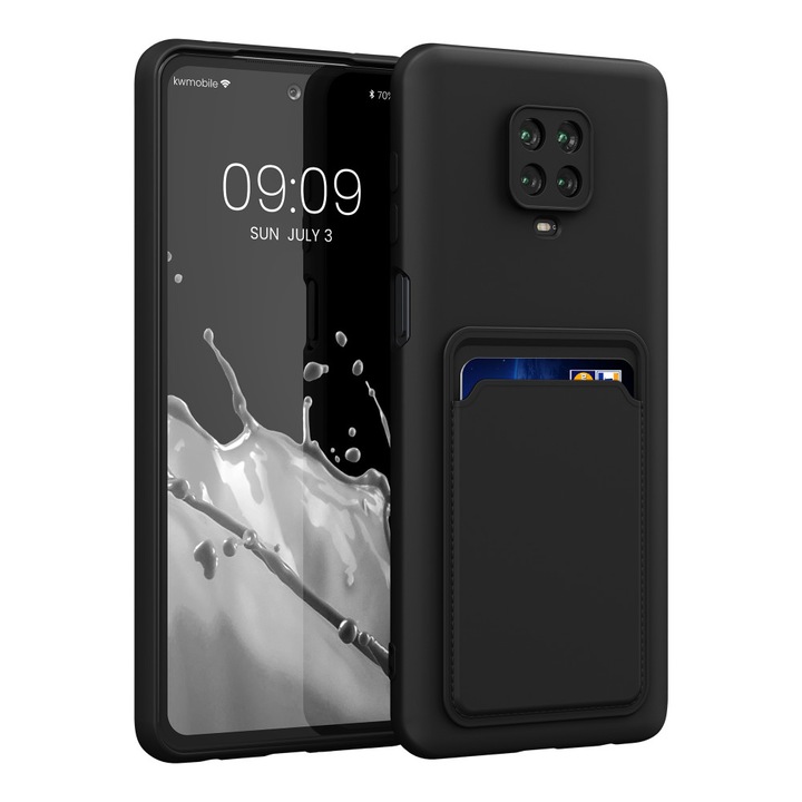 Telefontok Xiaomi Redmi Note 9S / Redmi Note 9 Pro / Redmi Note 9 Pro Max, szilikon, fekete, 56948.47, kwmobile