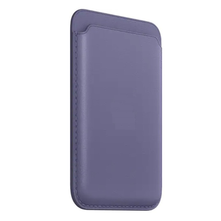 RiKbo® кожен портфейл защитен калъф за iPhone с магнит, Wisteria
