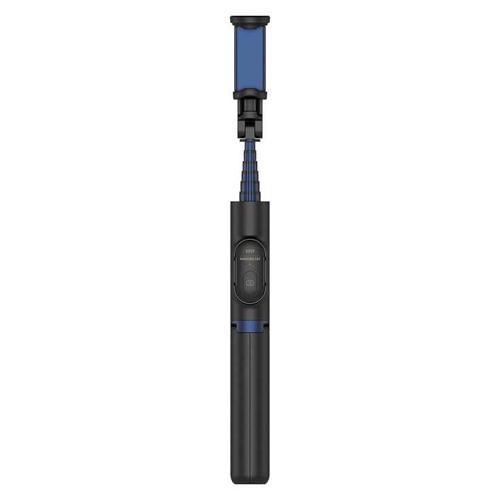 Selfie stick Samsung kompatibilis Android és IOS 5-8,5 cm között, Bluetooth kapcsolat, állítható 20,7-60,8 cm, Fekete