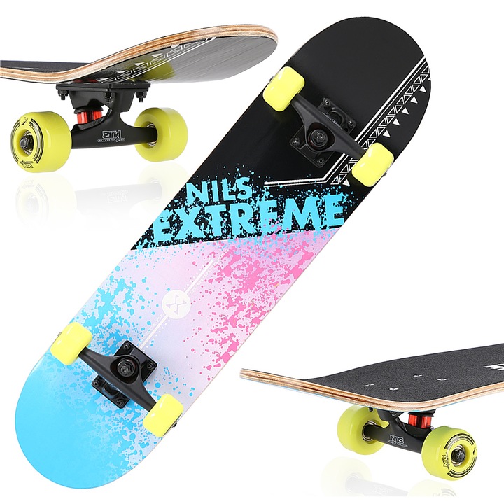Skateboard Nils Extreme CR3108SA Stain, ABEC-7, 78 x 20 cm