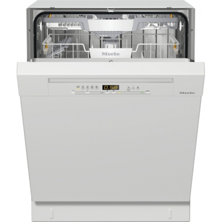 Miele G 5210 SCU Aláépíthető mosogatógép, 60 cm, 14 teríték, 3D-MultiFlex fiók, QuickPowerWash, C energiaosztály, Fehér