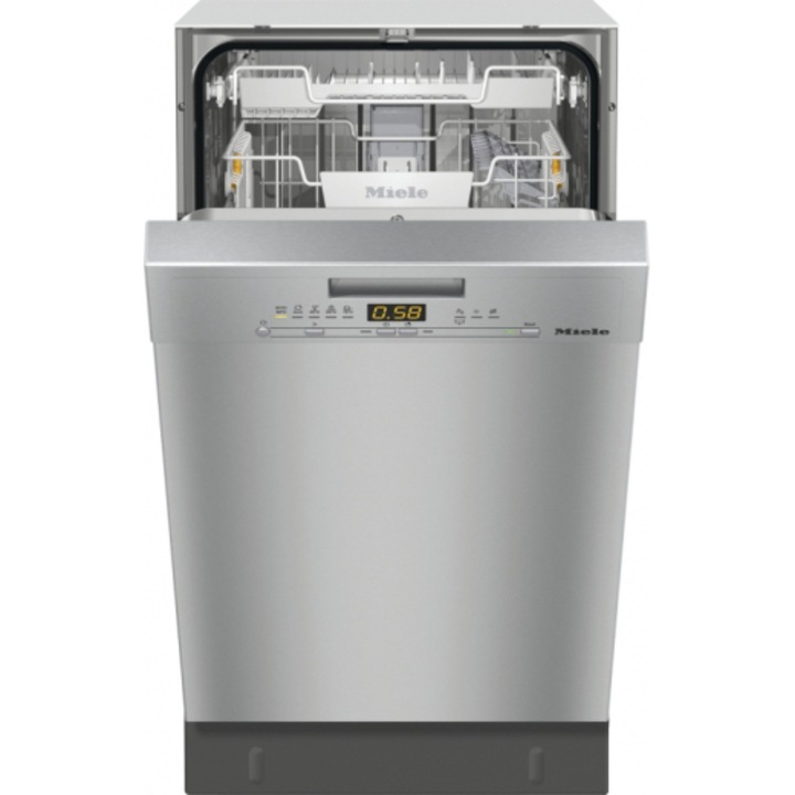MIELE G 5430 SCU SL Active Szabadonálló mosogatógép, 9 terítékes, ComfortClose, F energiahatékonyság, CleanSteel nemesacél